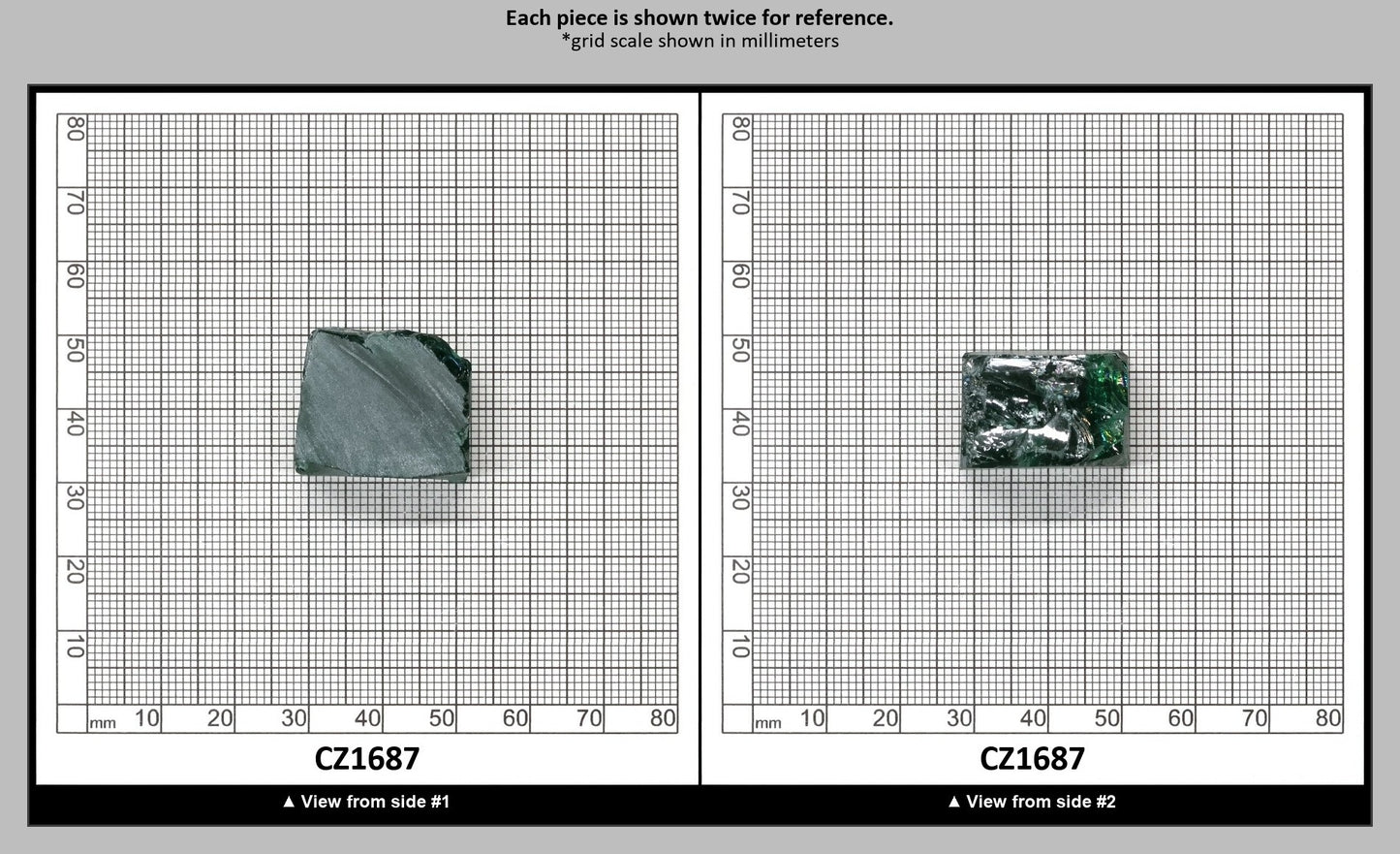 Emerald Cubic Zirconia Faceting Rough for Gem Cutting - Various Sizes : CZ1687
