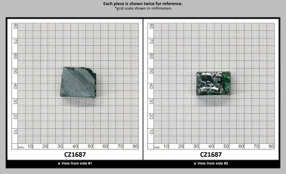 Emerald Cubic Zirconia Faceting Rough for Gem Cutting - Various Sizes : CZ1687