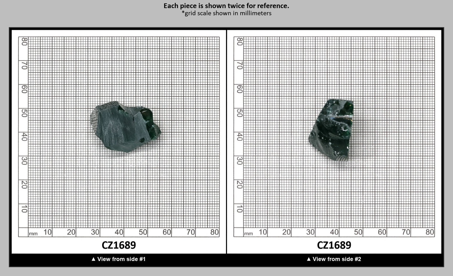 Emerald Cubic Zirconia Faceting Rough for Gem Cutting - Various Sizes : CZ1689