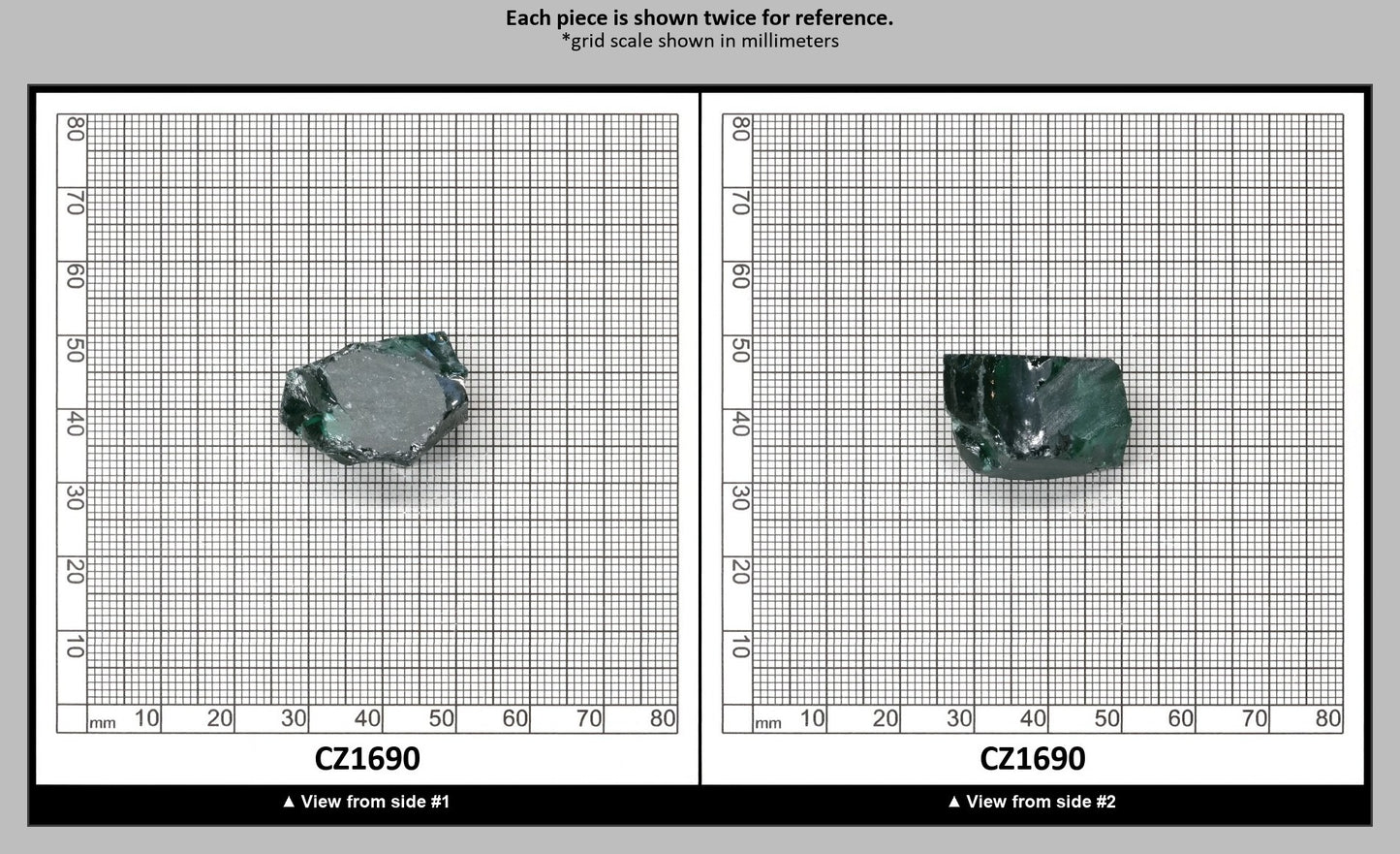 Emerald Cubic Zirconia Faceting Rough for Gem Cutting - Various Sizes : CZ1690