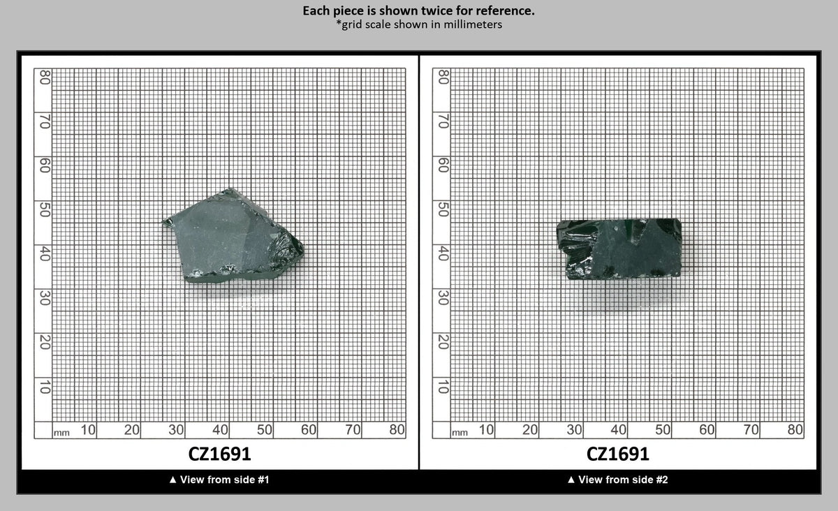 Emerald Cubic Zirconia Faceting Rough for Gem Cutting - Various Sizes : CZ1691