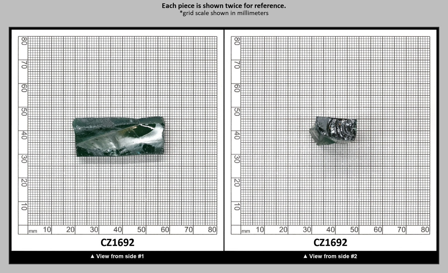 Emerald Cubic Zirconia Faceting Rough for Gem Cutting - Various Sizes : CZ1692