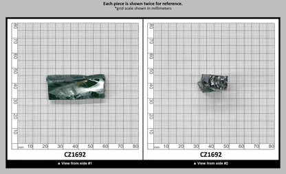 Emerald Cubic Zirconia Faceting Rough for Gem Cutting - Various Sizes : CZ1692