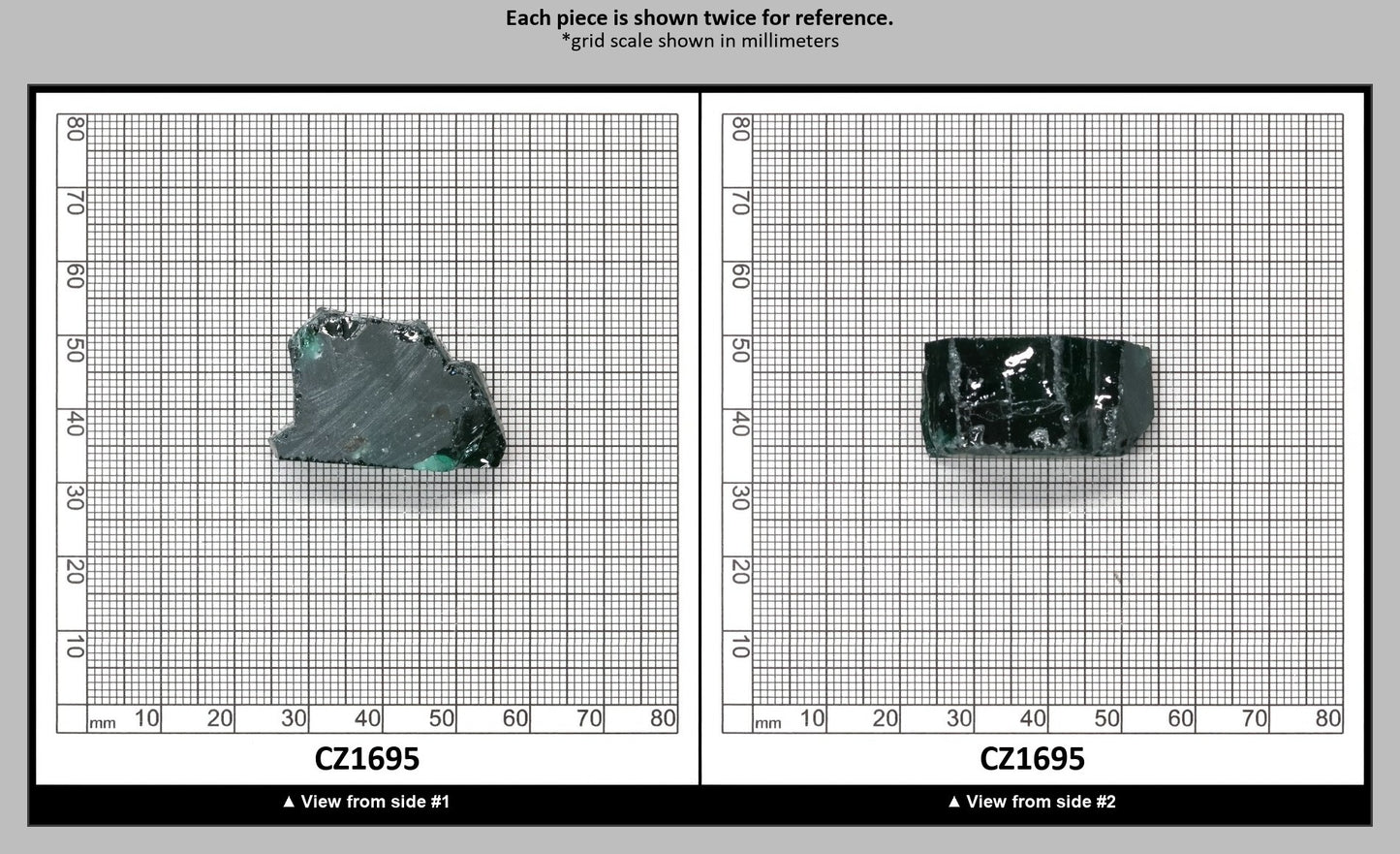 Emerald Cubic Zirconia Faceting Rough for Gem Cutting - Various Sizes : CZ1695