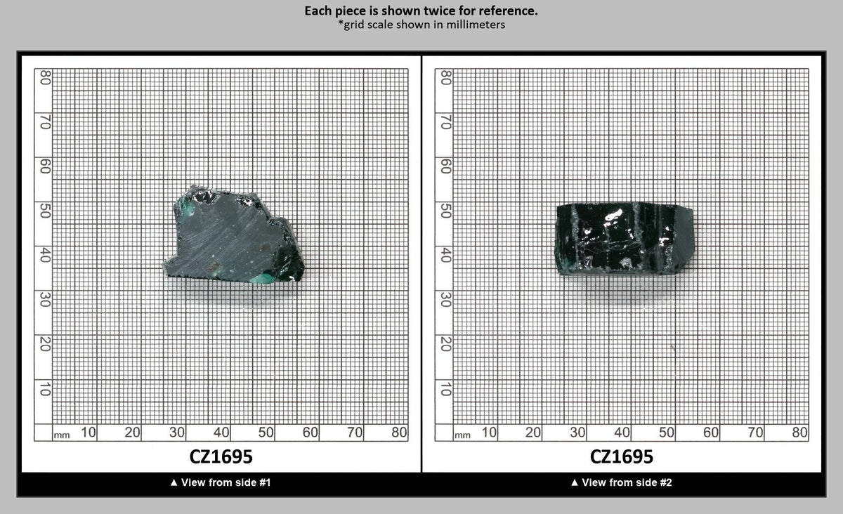 Emerald Cubic Zirconia Faceting Rough for Gem Cutting - Various Sizes : CZ1695