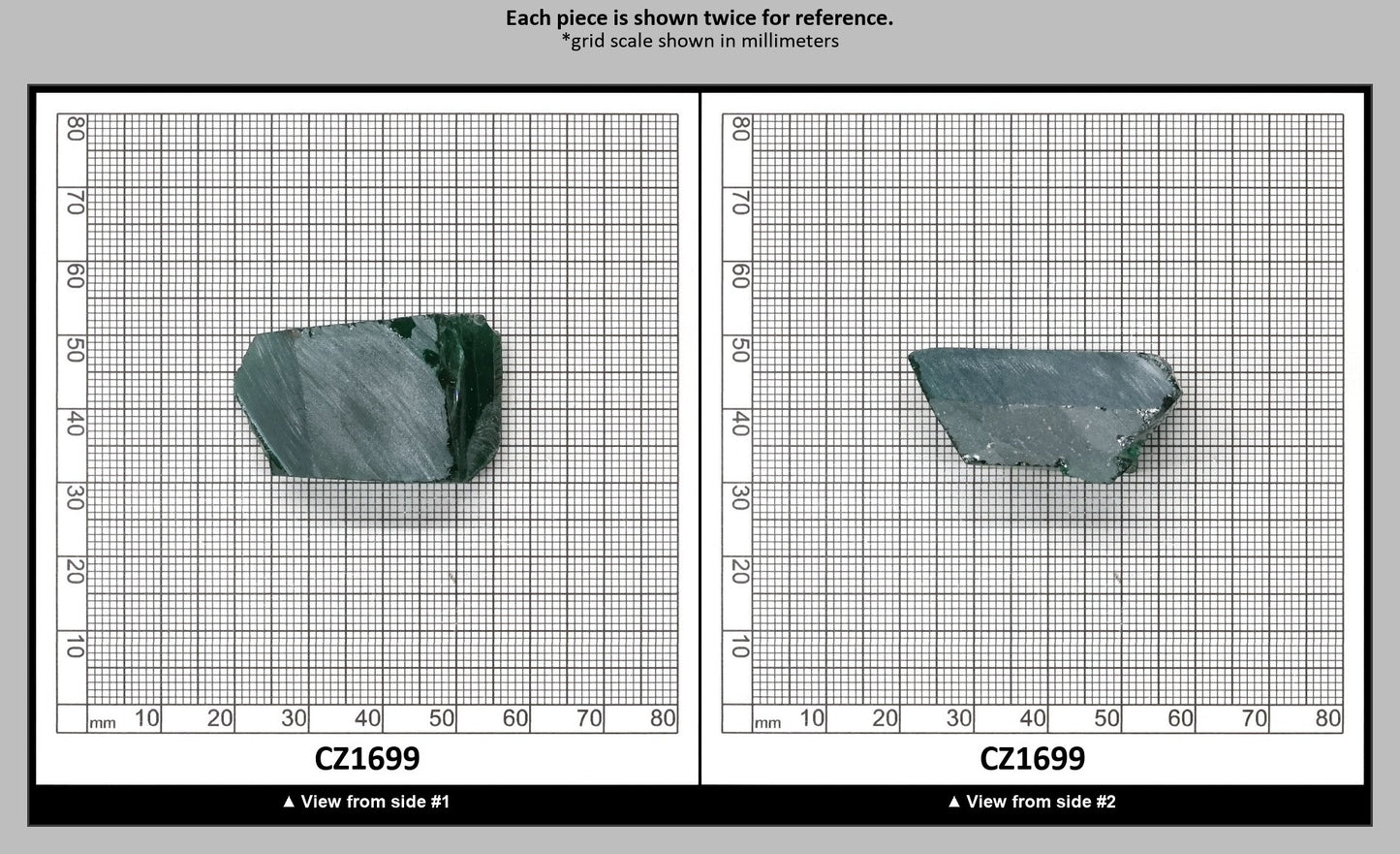 Emerald Cubic Zirconia Faceting Rough for Gem Cutting - Various Sizes : CZ1699
