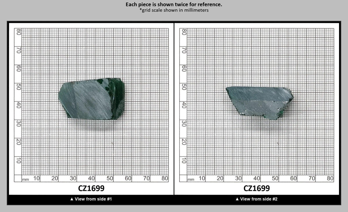 Emerald Cubic Zirconia Faceting Rough for Gem Cutting - Various Sizes : CZ1699
