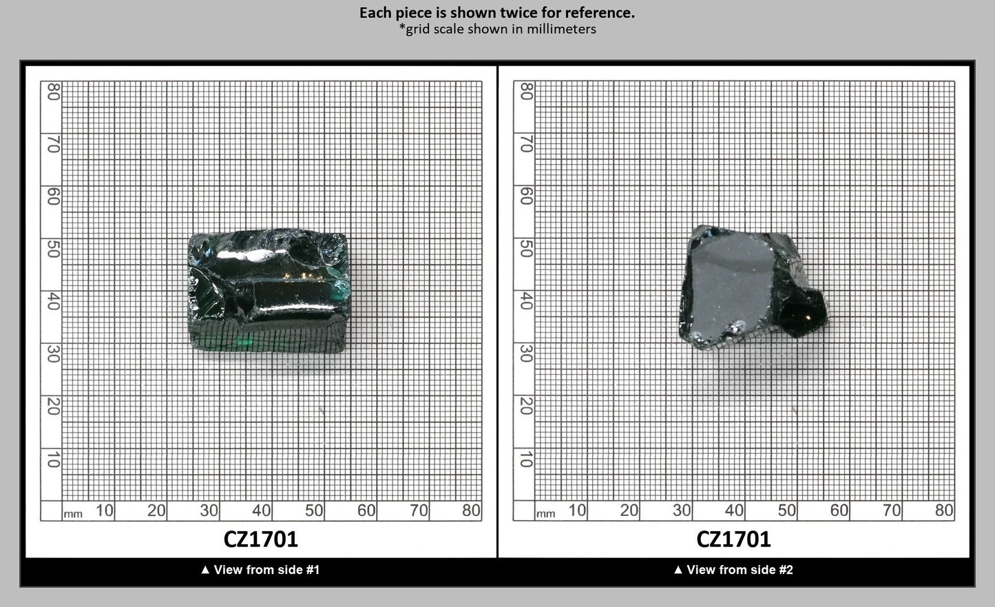 Emerald Cubic Zirconia Faceting Rough for Gem Cutting - Various Sizes : CZ1701