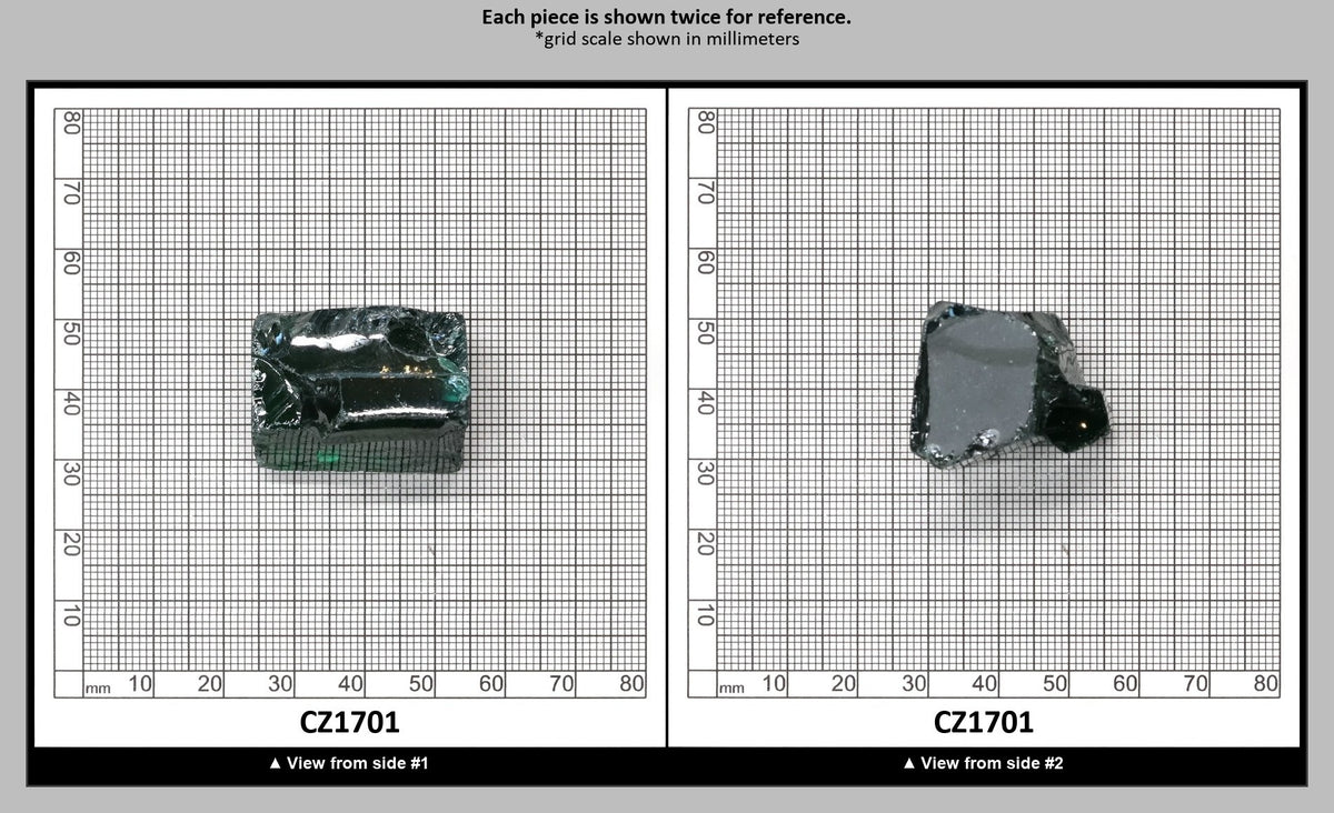Emerald Cubic Zirconia Faceting Rough for Gem Cutting - Various Sizes : CZ1701