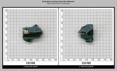 Emerald Cubic Zirconia Faceting Rough for Gem Cutting - Various Sizes : CZ1702