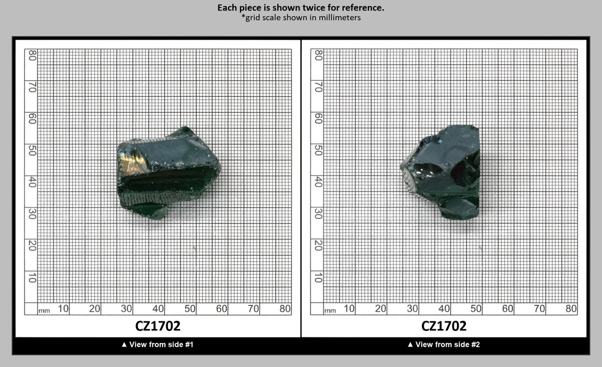 Emerald Cubic Zirconia Faceting Rough for Gem Cutting - Various Sizes : CZ1702