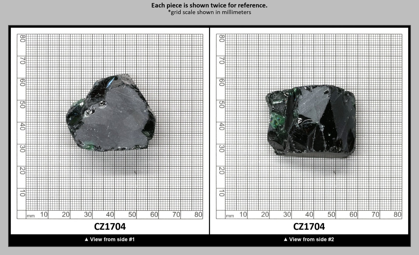 Emerald Cubic Zirconia Faceting Rough for Gem Cutting - Various Sizes : CZ1704