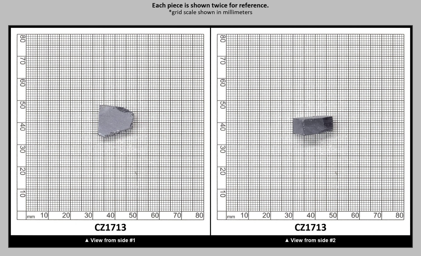 Ocean Grey Diamond Cubic Zirconia Faceting Rough for Gem Cutting - Various Sizes : CZ1713