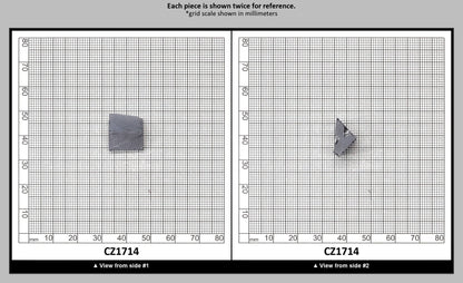 Ocean Grey Diamond Cubic Zirconia Faceting Rough for Gem Cutting - Various Sizes : CZ1714