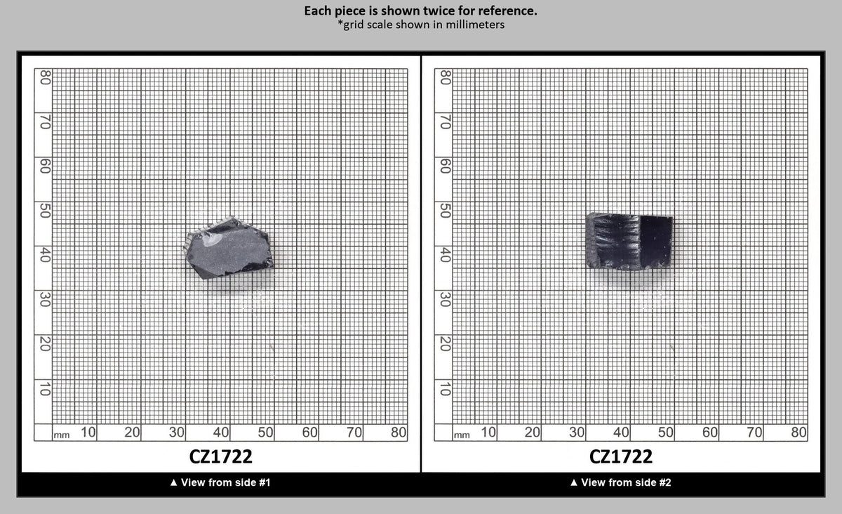 Ocean Grey Diamond Cubic Zirconia Faceting Rough for Gem Cutting - Various Sizes : CZ1722