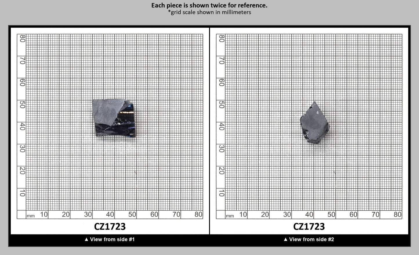 Ocean Grey Diamond Cubic Zirconia Faceting Rough for Gem Cutting - Various Sizes : CZ1723