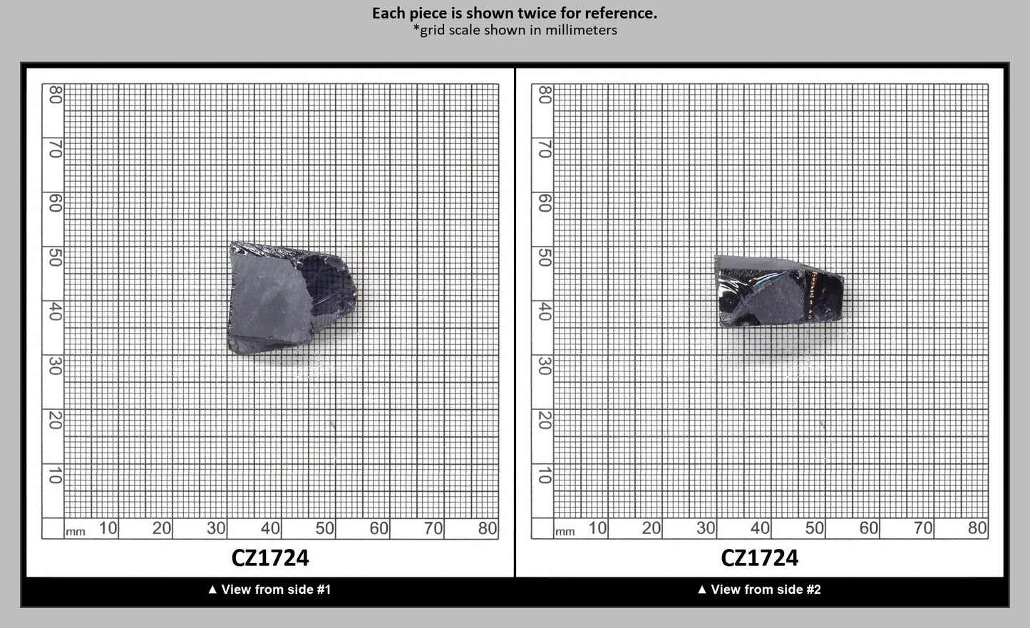 Ocean Grey Diamond Cubic Zirconia Faceting Rough for Gem Cutting - Various Sizes : CZ1724