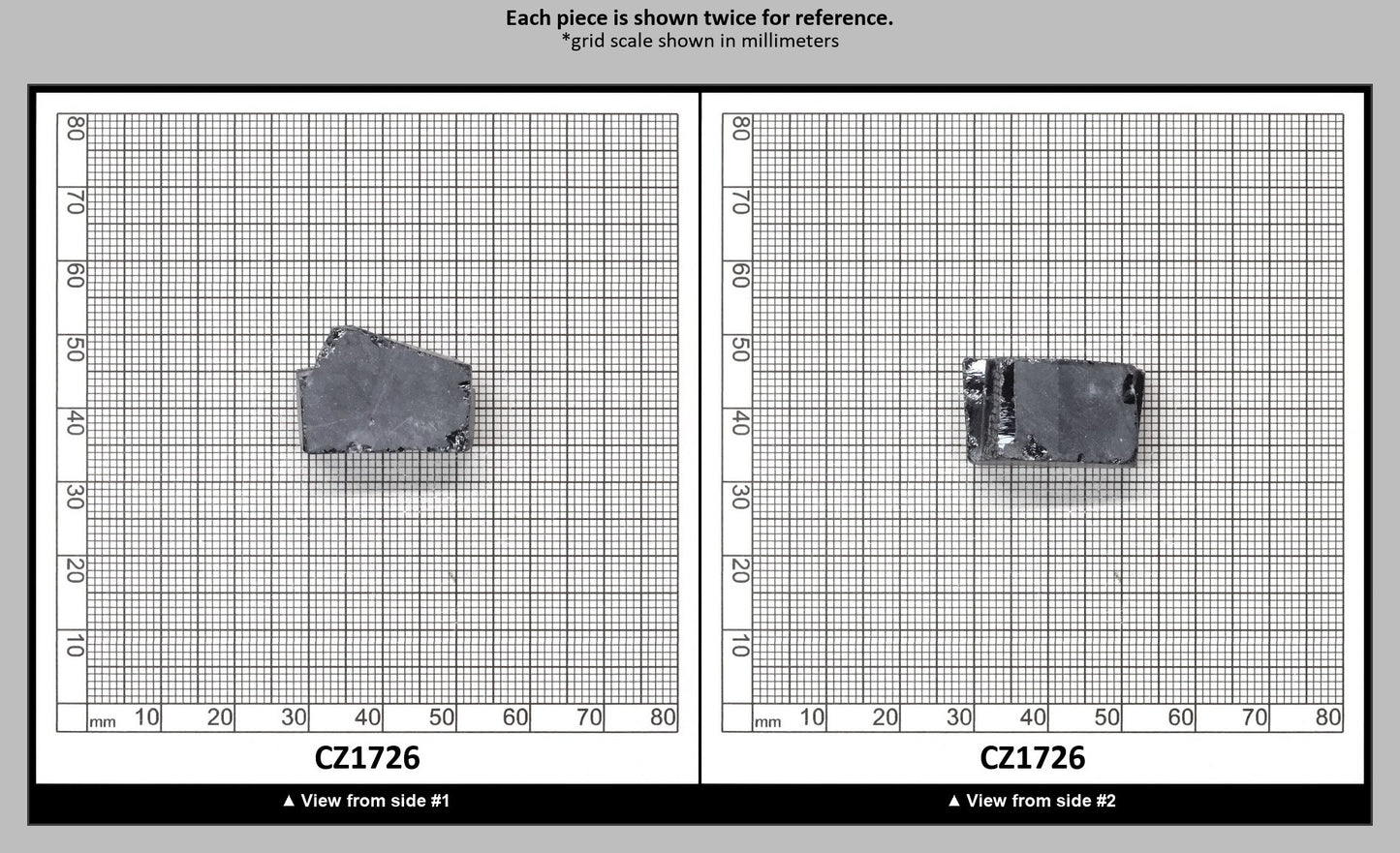 Ocean Grey Diamond Cubic Zirconia Faceting Rough for Gem Cutting - Various Sizes : CZ1726