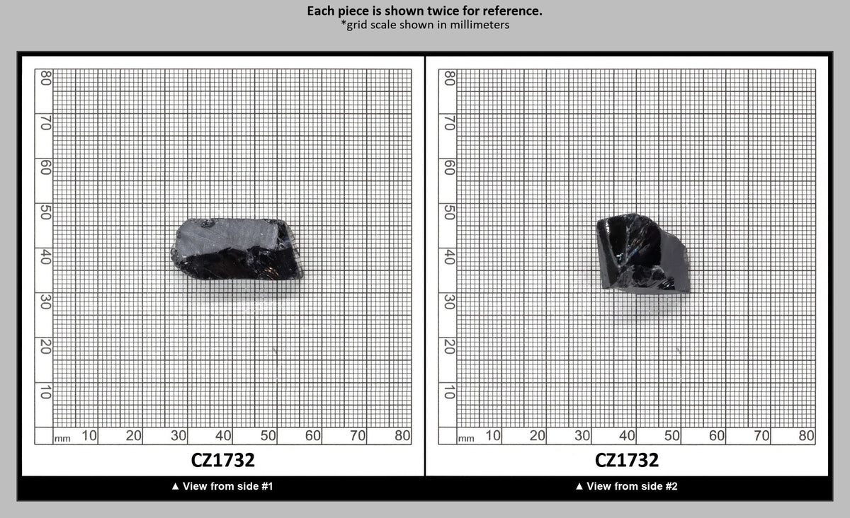 Ocean Grey Diamond Cubic Zirconia Faceting Rough for Gem Cutting - Various Sizes : CZ1732