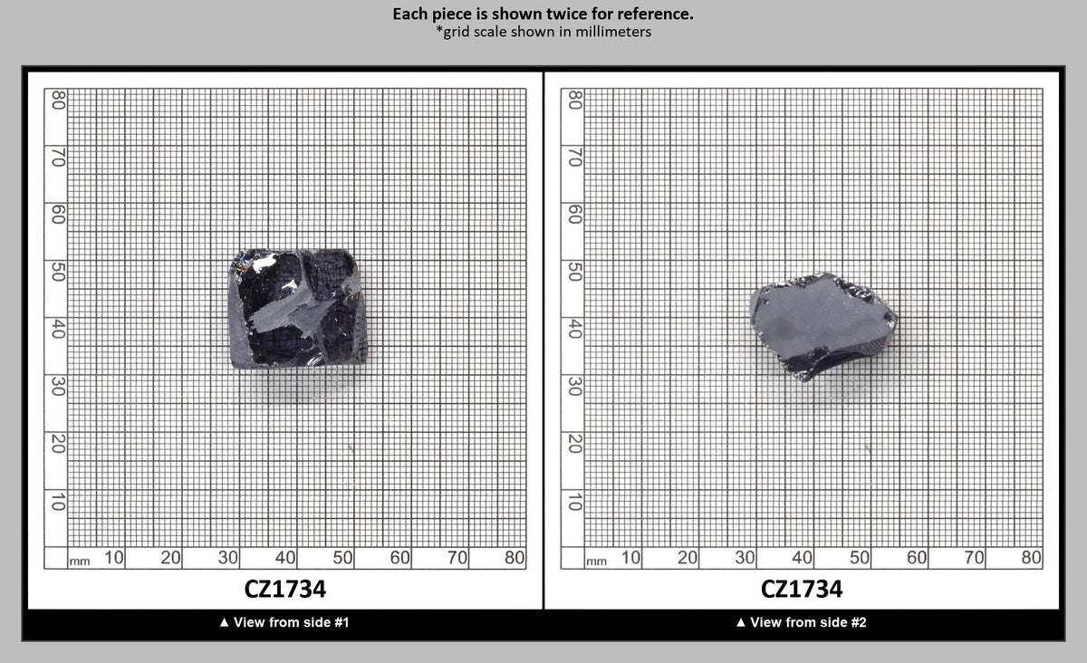 Ocean Grey Diamond Cubic Zirconia Faceting Rough for Gem Cutting - Various Sizes : CZ1734