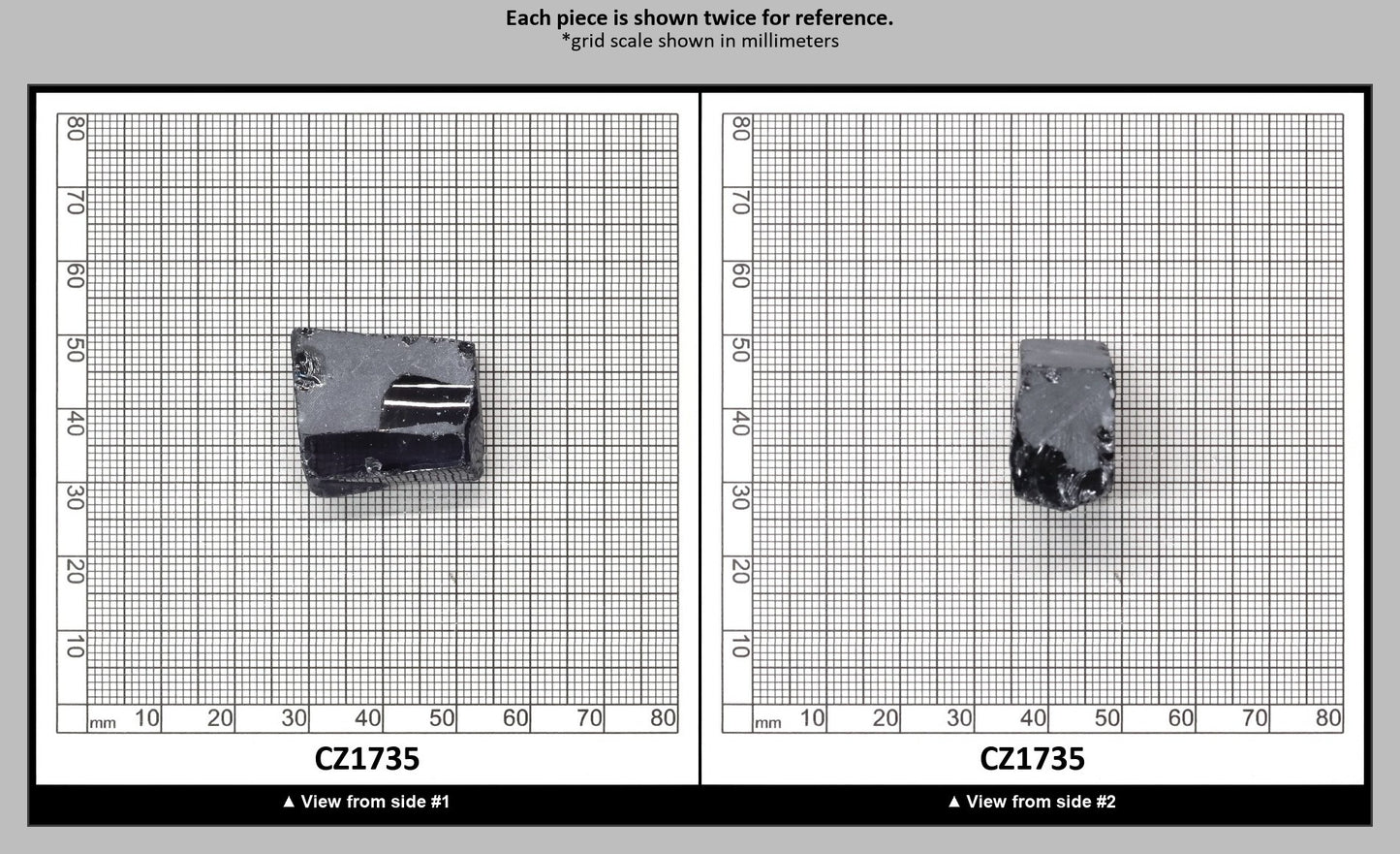 Ocean Grey Diamond Cubic Zirconia Faceting Rough for Gem Cutting - Various Sizes : CZ1735