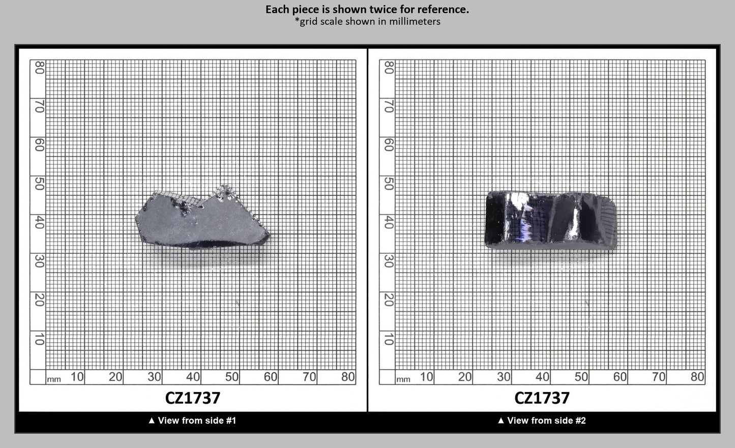 Ocean Grey Diamond Cubic Zirconia Faceting Rough for Gem Cutting - Various Sizes : CZ1737