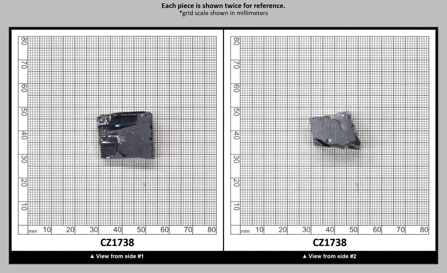 Ocean Grey Diamond Cubic Zirconia Faceting Rough for Gem Cutting - Various Sizes : CZ1738