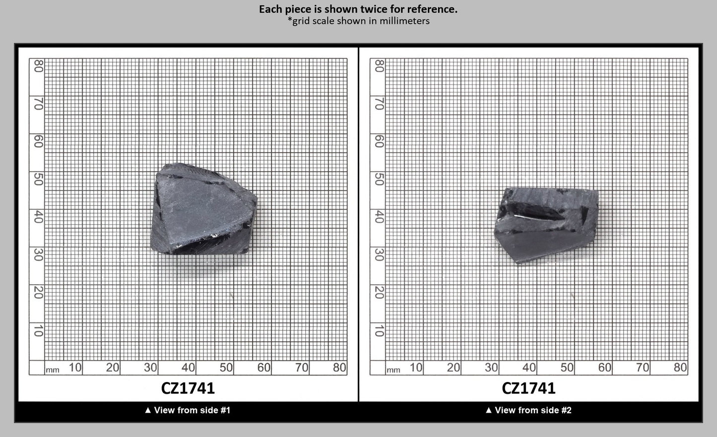 Ocean Grey Diamond Cubic Zirconia Faceting Rough for Gem Cutting - Various Sizes : CZ1741