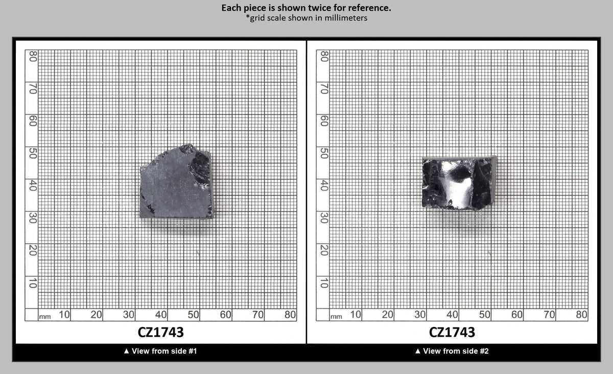 Ocean Grey Diamond Cubic Zirconia Faceting Rough for Gem Cutting - Various Sizes : CZ1743