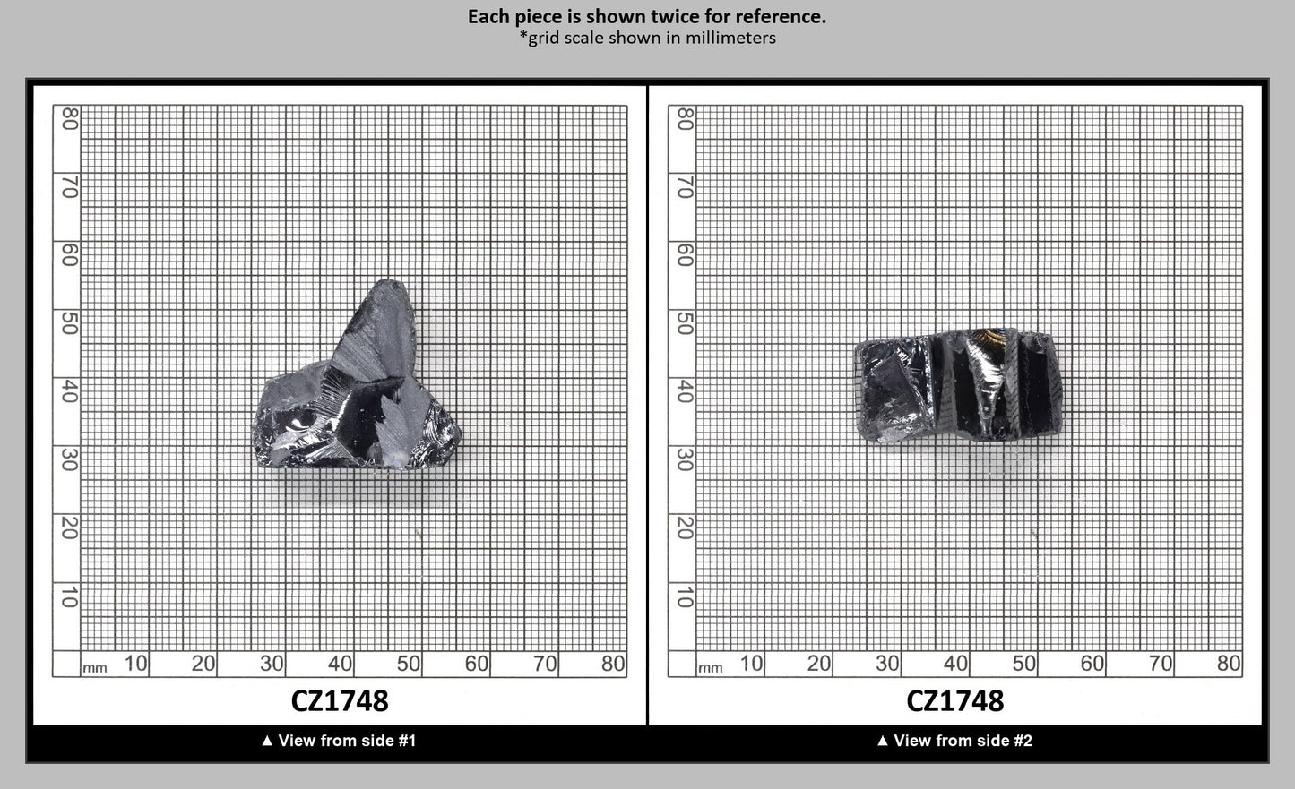 Ocean Grey Diamond Cubic Zirconia Faceting Rough for Gem Cutting - Various Sizes : CZ1748