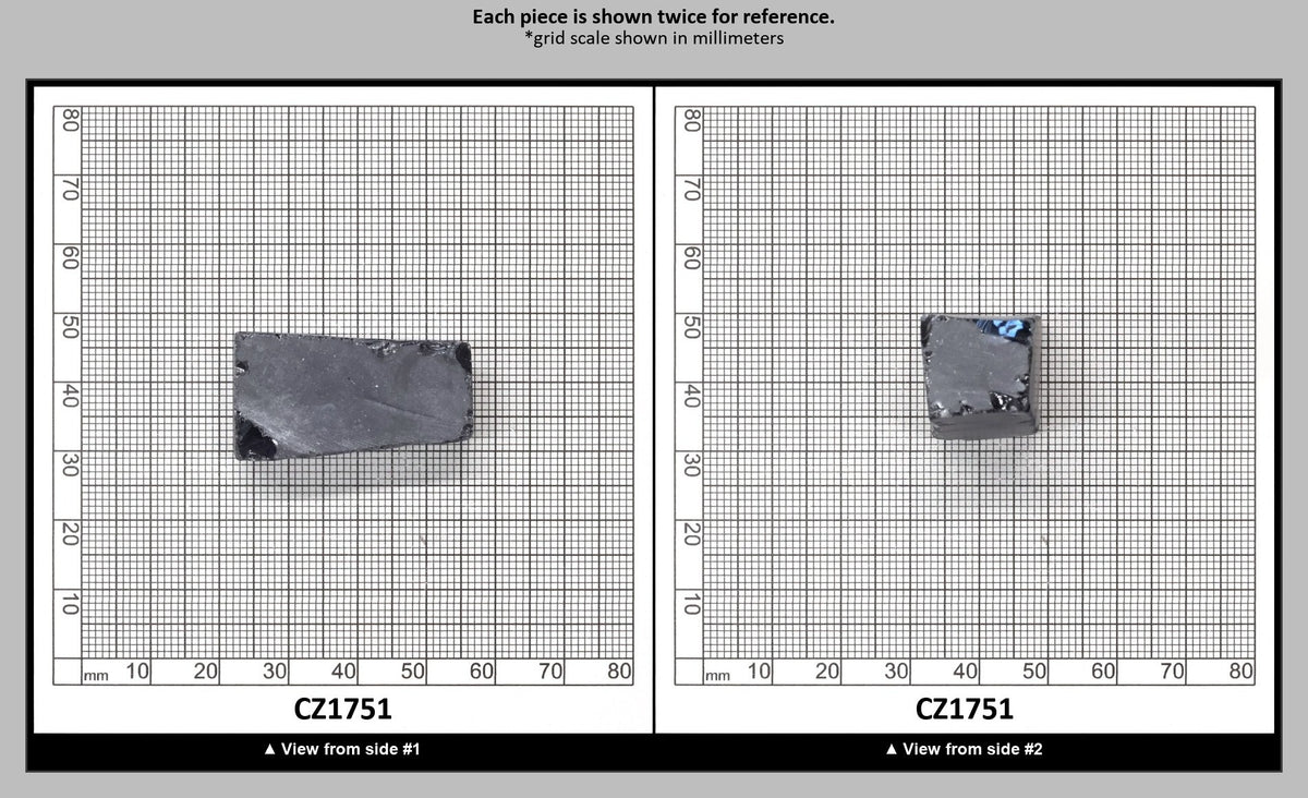 Ocean Grey Diamond Cubic Zirconia Faceting Rough for Gem Cutting - Various Sizes : CZ1751