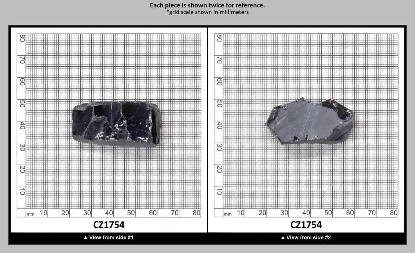 Ocean Grey Diamond Cubic Zirconia Faceting Rough for Gem Cutting - Various Sizes : CZ1754
