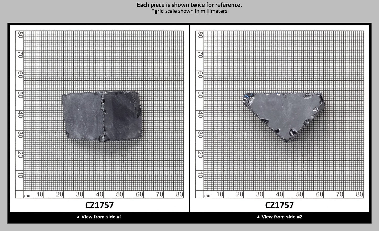 Ocean Grey Diamond Cubic Zirconia Faceting Rough for Gem Cutting - Various Sizes : CZ1757