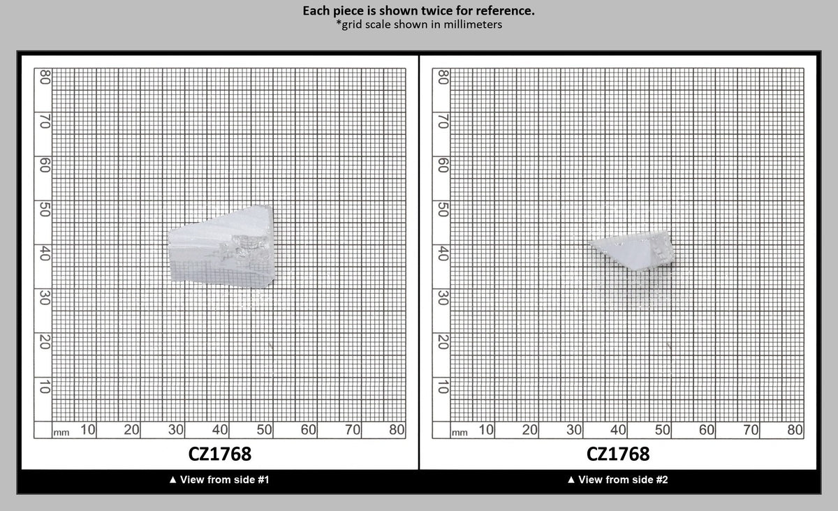 White Cubic Zirconia Faceting Rough for Gem Cutting - Various Sizes : CZ1768