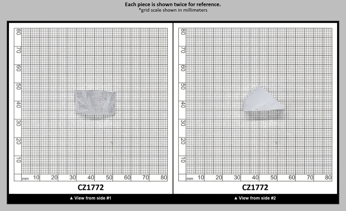 White Cubic Zirconia Faceting Rough for Gem Cutting - Various Sizes : CZ1772
