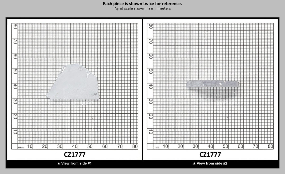 White Cubic Zirconia Faceting Rough for Gem Cutting - Various Sizes : CZ1777