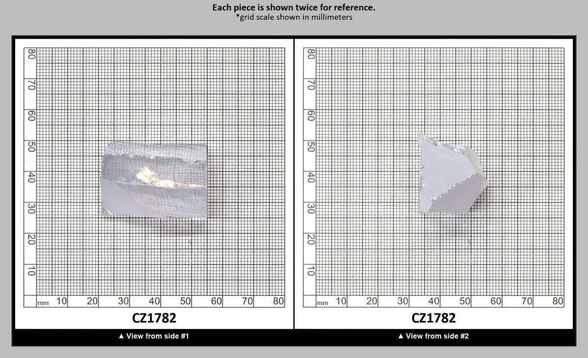 White Cubic Zirconia Faceting Rough for Gem Cutting - Various Sizes : CZ1782