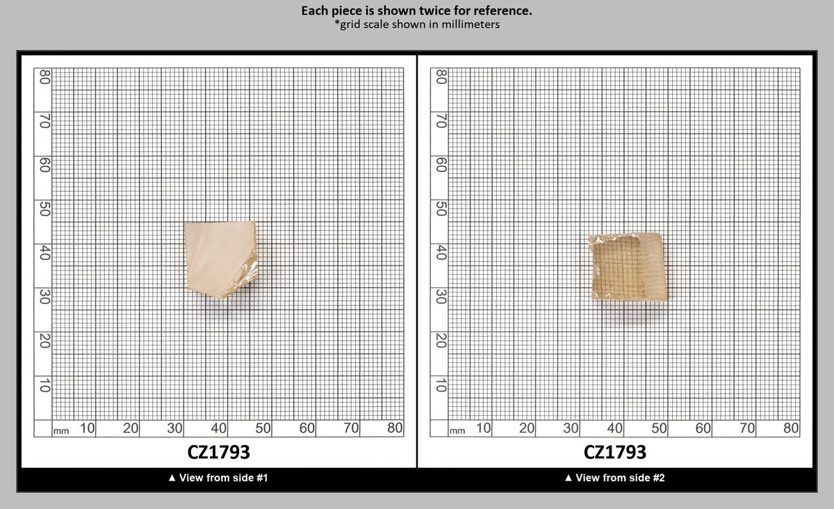 Peach Diamond Cubic Zirconia Faceting Rough for Gem Cutting - Various Sizes : CZ1793