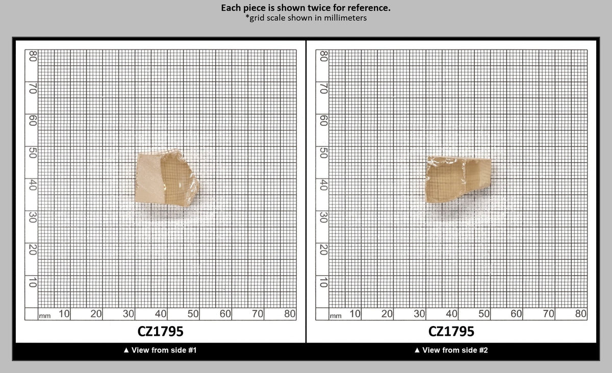Peach Diamond Cubic Zirconia Faceting Rough for Gem Cutting - Various Sizes : CZ1795