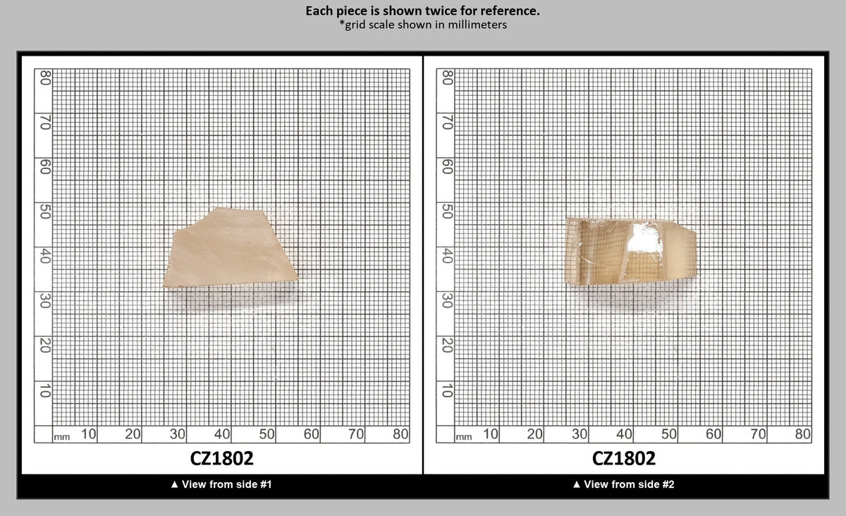 Peach Diamond Cubic Zirconia Faceting Rough for Gem Cutting - Various Sizes : CZ1802