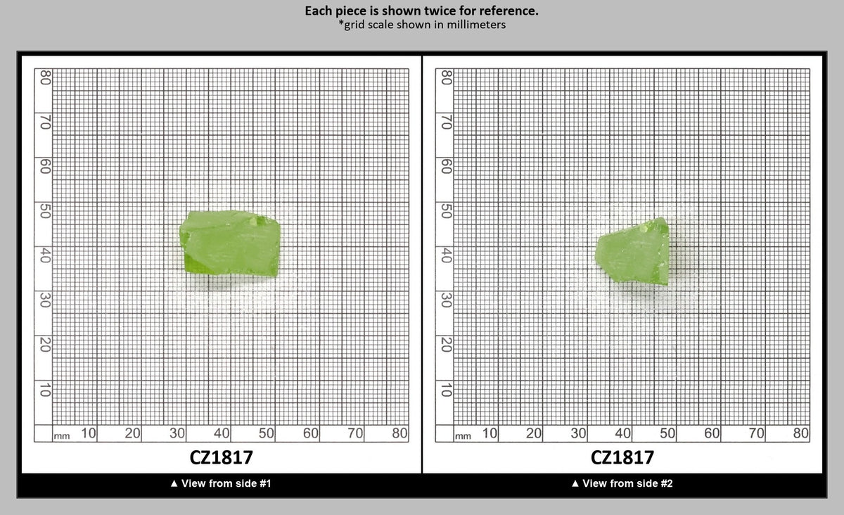 Heliodor Cubic Zirconia Faceting Rough for Gem Cutting - Various Sizes : CZ1817