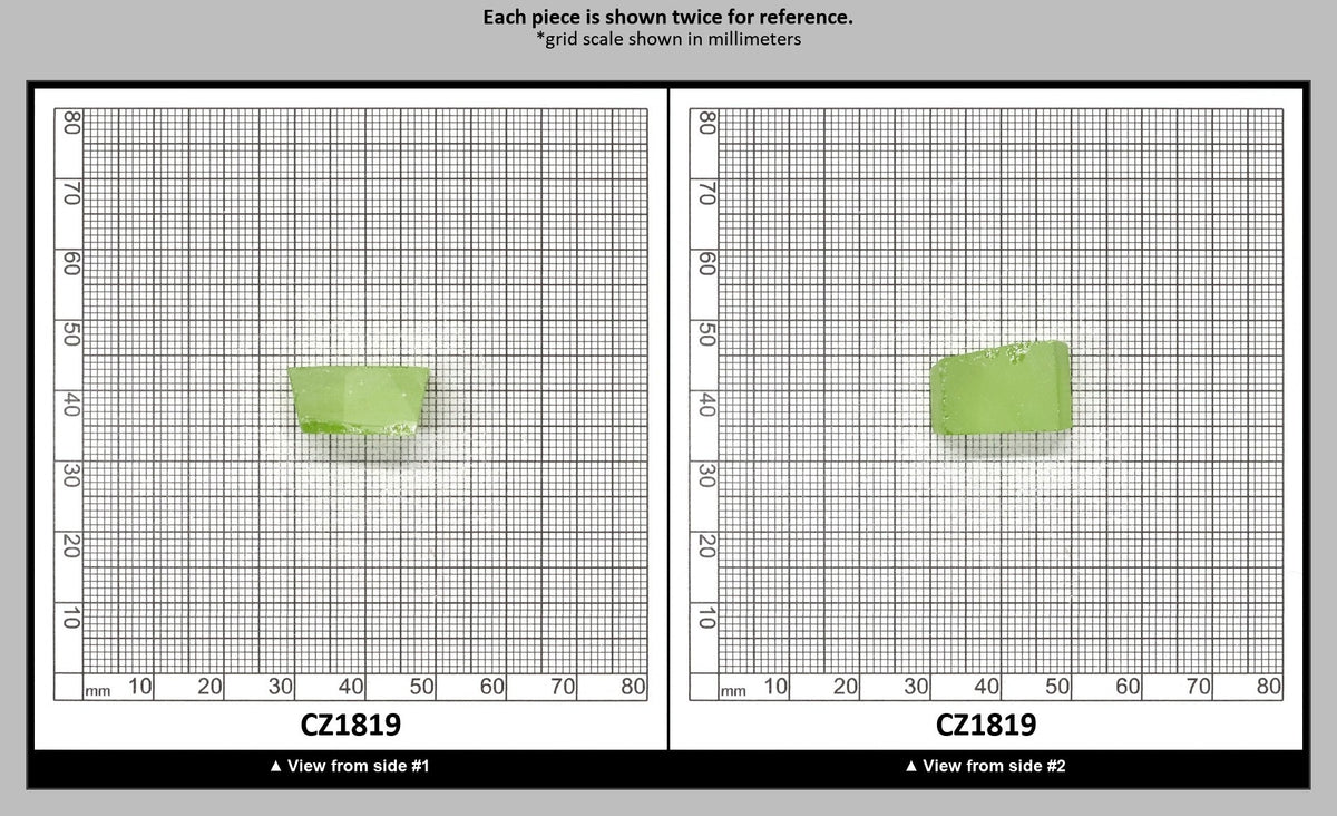 Heliodor Cubic Zirconia Faceting Rough for Gem Cutting - Various Sizes : CZ1819