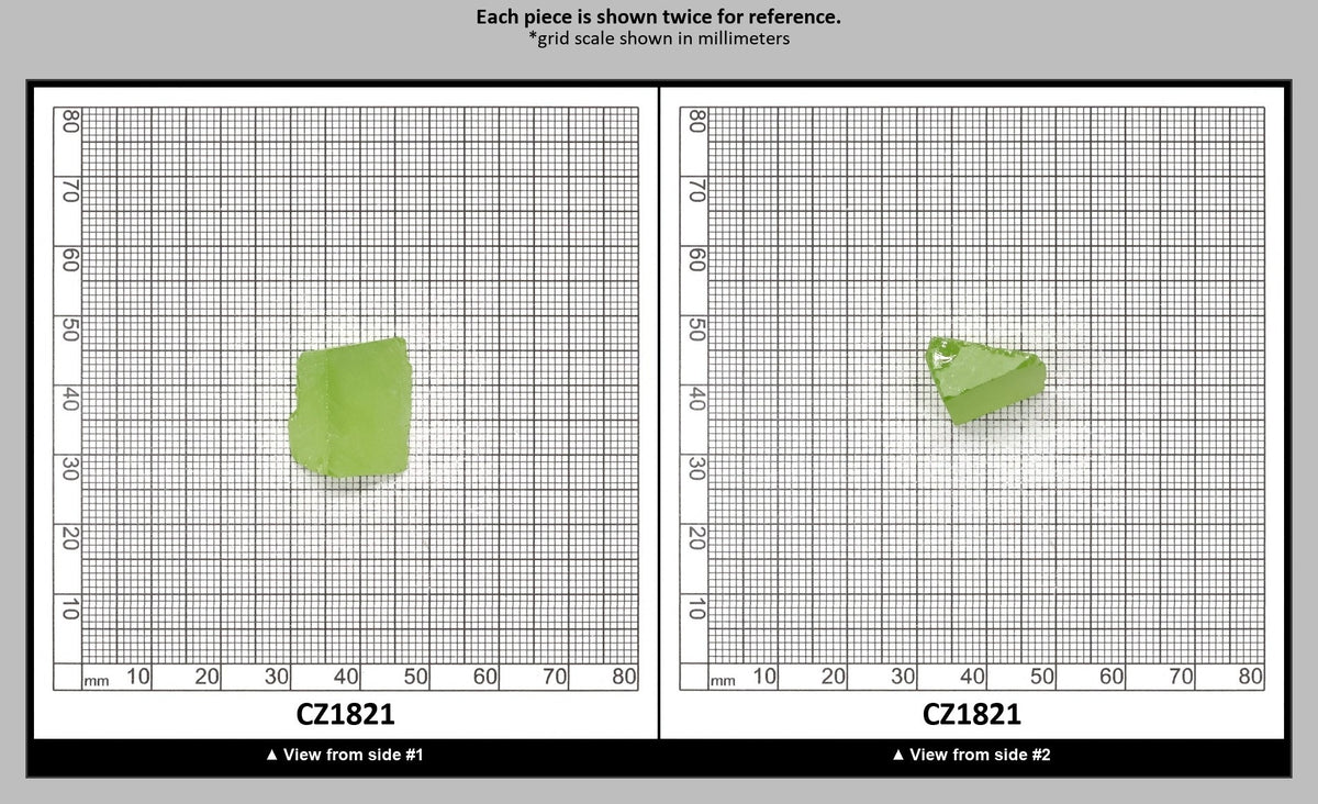 Heliodor Cubic Zirconia Faceting Rough for Gem Cutting - Various Sizes : CZ1821