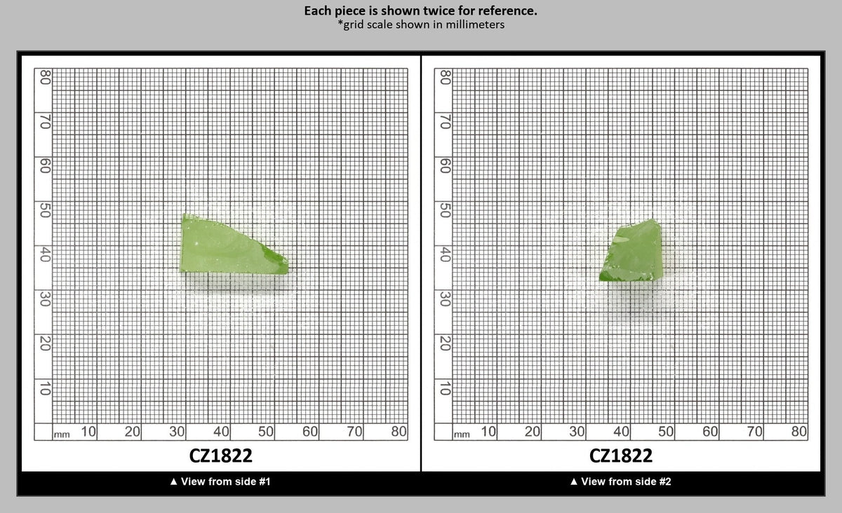 Heliodor Cubic Zirconia Faceting Rough for Gem Cutting - Various Sizes : CZ1822