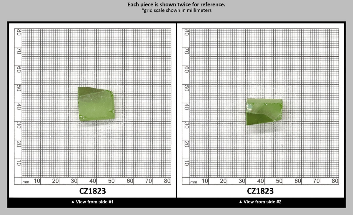 Heliodor Cubic Zirconia Faceting Rough for Gem Cutting - Various Sizes : CZ1823