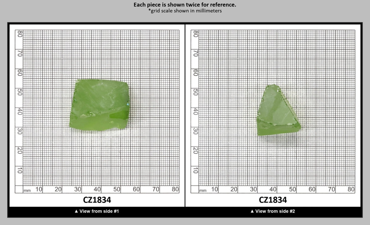 Heliodor Cubic Zirconia Faceting Rough for Gem Cutting - Various Sizes : CZ1834