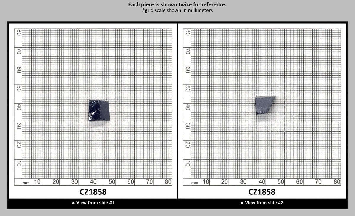 Blue Sapphire Cubic Zirconia Faceting Rough for Gem Cutting - Various Sizes : CZ1858