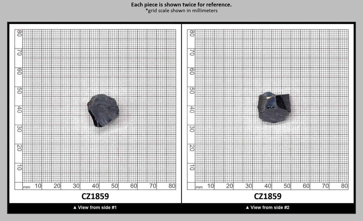 Blue Sapphire Cubic Zirconia Faceting Rough for Gem Cutting - Various Sizes : CZ1859