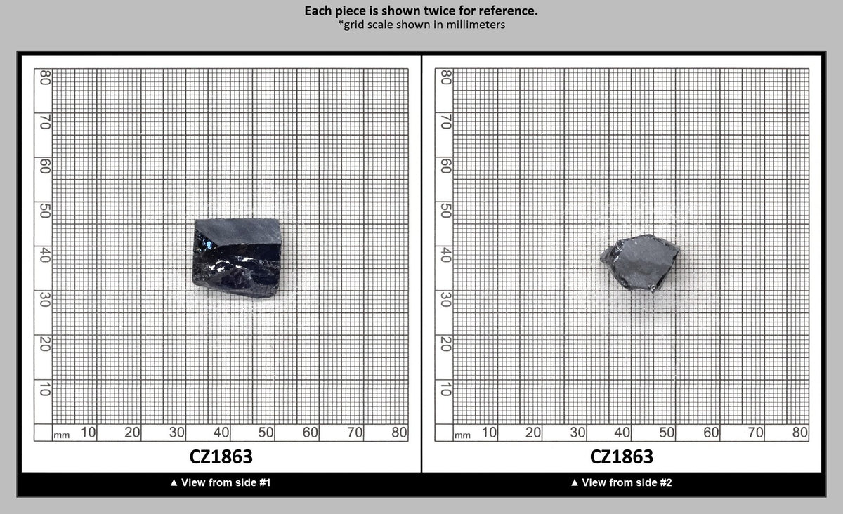 Blue Sapphire Cubic Zirconia Faceting Rough for Gem Cutting - Various Sizes : CZ1863
