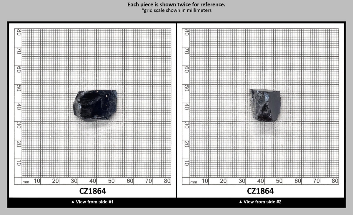 Blue Sapphire Cubic Zirconia Faceting Rough for Gem Cutting - Various Sizes : CZ1864